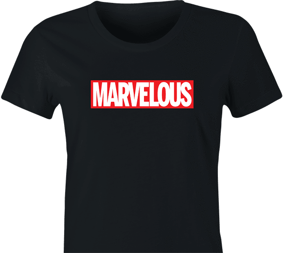 funny Marvel Comic Books Movie - Marvelous Mashup women's black
