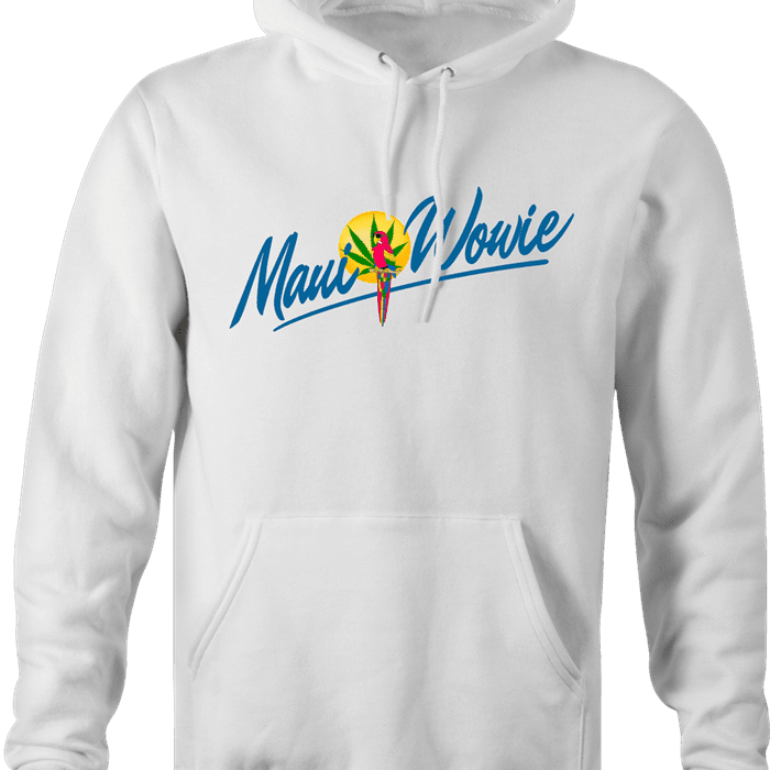 funny weed maui wowie strain white hoodie