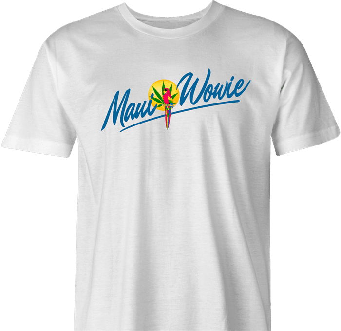 funny weed maui wowie strain men's white t-shirt 