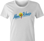 funny weed maui wowie strain women's white t-shirt 