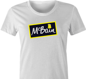 funny The simpsons McBain McCain frozen food mashup t-shirt white women's 