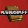 funny minecraft mien kampf offensive parody t-shirt men's red
