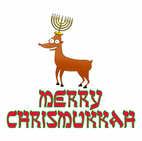 funny Merry Chrismukkah for x-mas and christmas holiday season Parody t-shirt white
