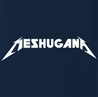 Funny Meshugana Yiddish Metallica Jewish Parody Navy T-Shirt