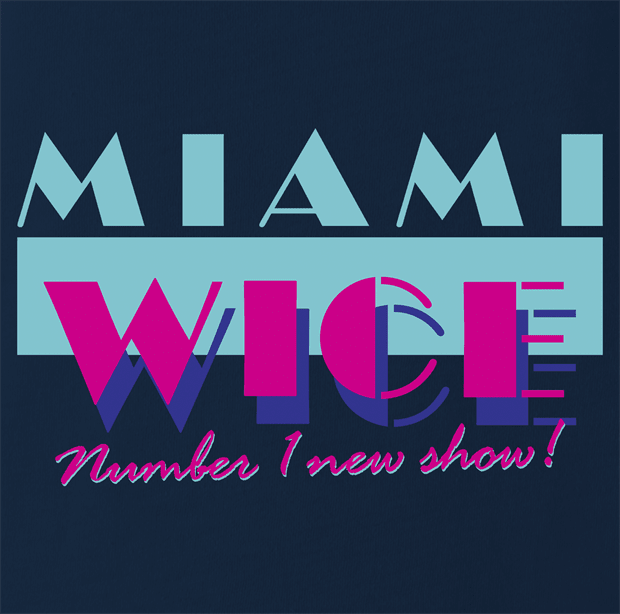 funny Eurotrip - Miami Wice Number 1 New Show On TV Navy t-shirt