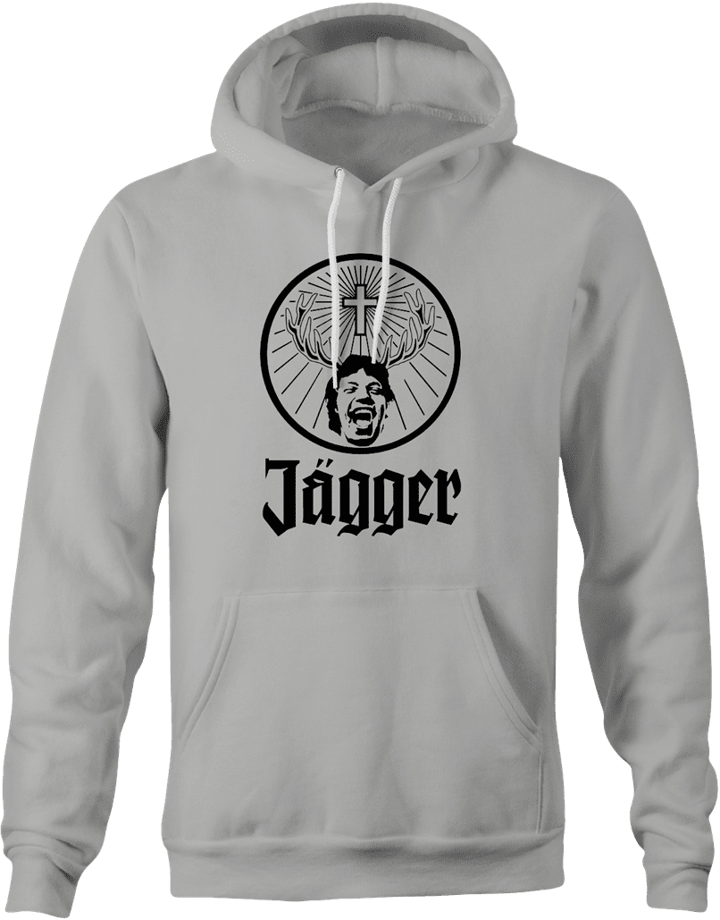 mick jagger rolling stones jagermeister ash hoodie
