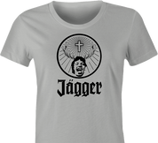mick jagger rolling stones jagermeister women's t-shirt ash