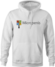 Funny micropenis small microsoft mashup white hoodie