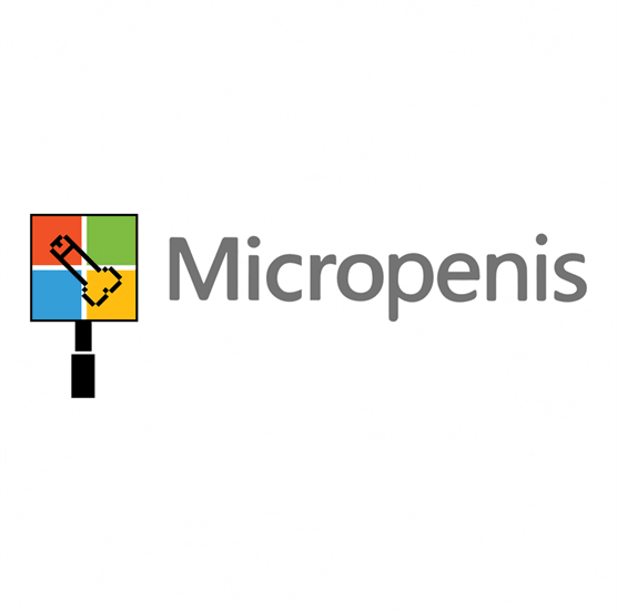 Funny micropenis small microsoft mashup white t-shirt