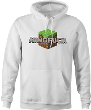 Minecraft Mindfuck Parody white hoodie