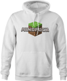 Minecraft Mindfuck Parody white hoodie
