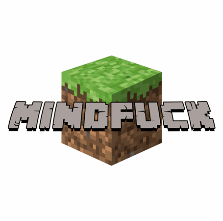 Minecraft Mindfuck Parody t-shirt white 