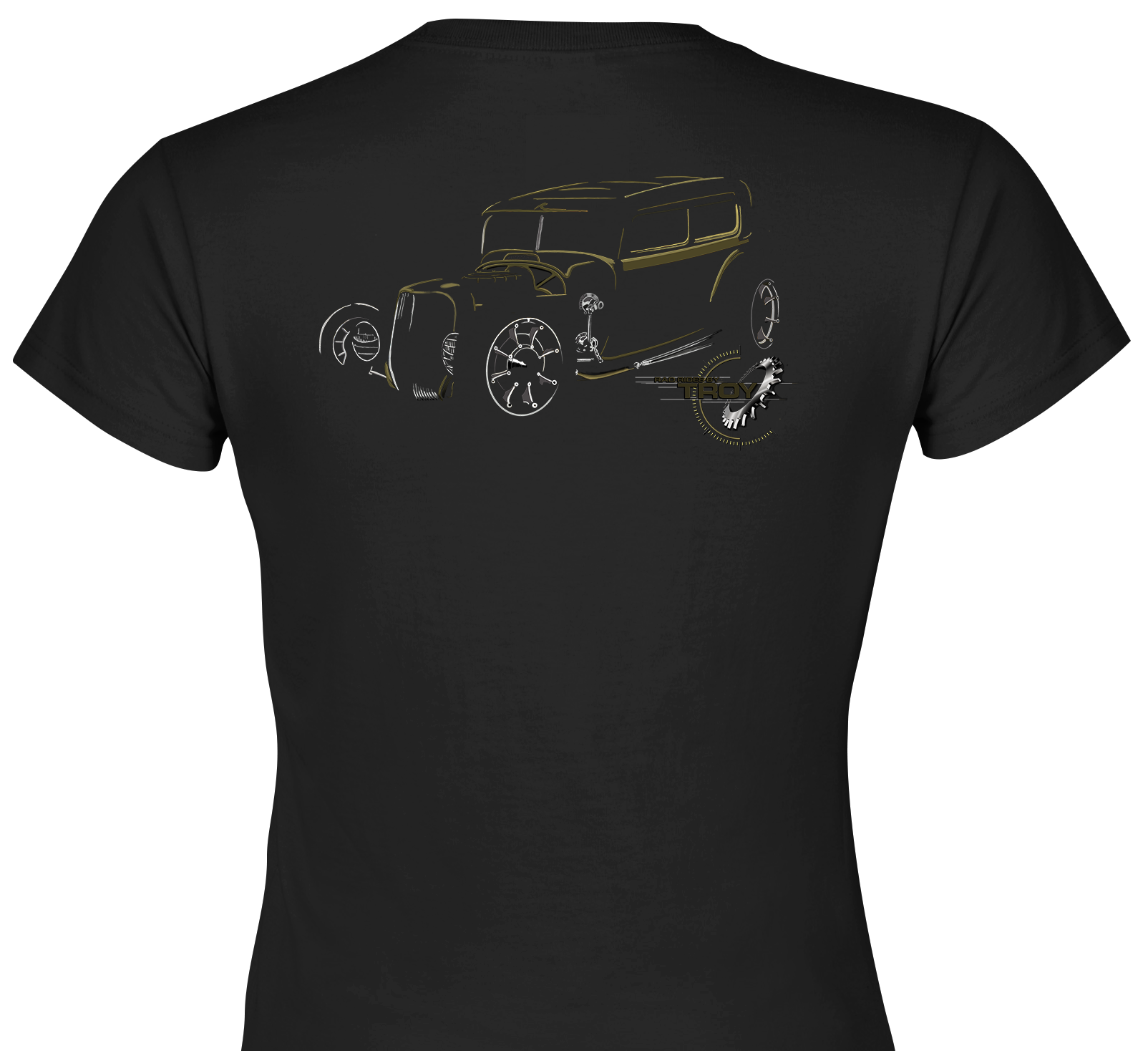 The Offical Rad Rides by Troy | Ford Model A | Women's Black T-Shirt | Cool Cars