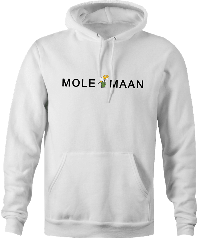 Funny Stanley Mole-Maan Gucci Parody White Hoodie