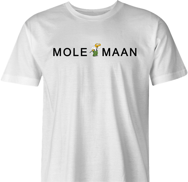 Funny Stanley Mole-Maan Gucci Parody White Men's T-Shirt