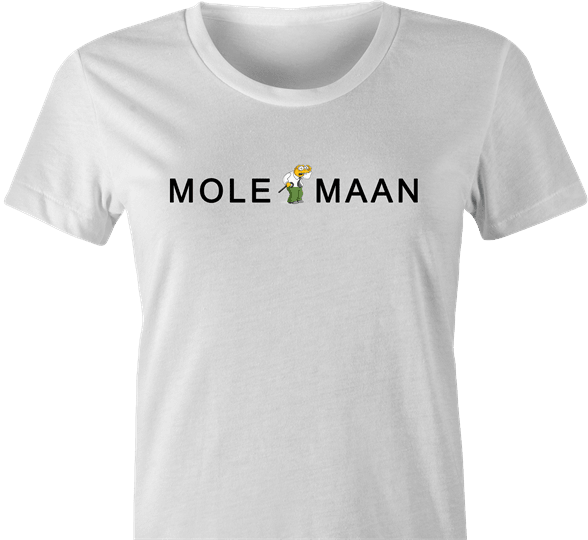 Funny Stanley Mole-Maan Gucci Parody White Women's T-Shirt