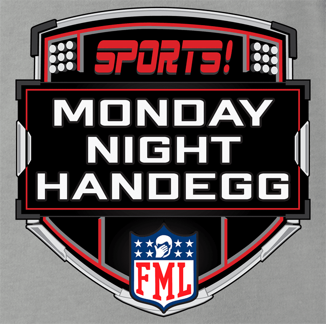 Funny Monday Night Handegg Fantasy Football Ash Grey T-Shirt
