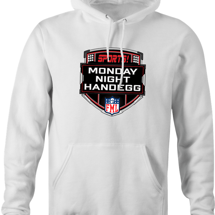 Funny Monday Night Handegg Fantasy Football White Hoodie