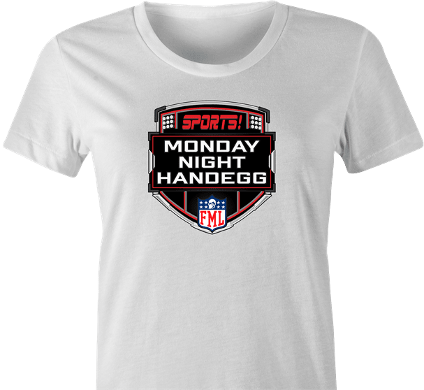 Funny Monday Night Handegg Fantasy Football White Women's T-Shirt
