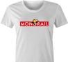 funny The Simpsons Lyle Lanley Monorail Monopoly mash-up white women's t-shirt