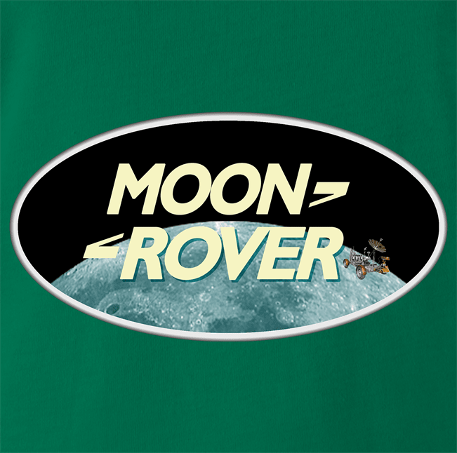 Funny Moon Rover All Terrain Parody Green T-Shirt