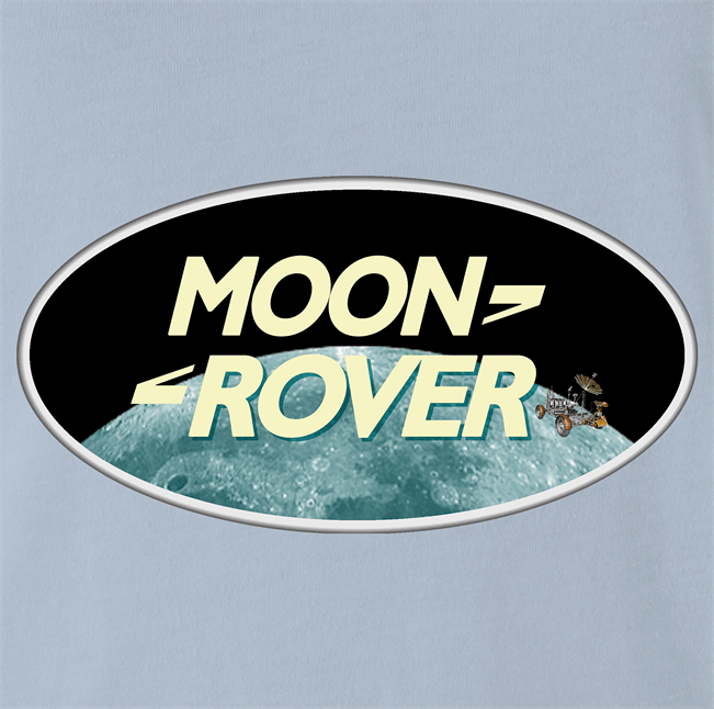 Funny Moon Rover All Terrain Parody Light Blue T-Shirt