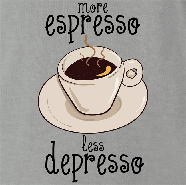 Funny men's ash grey coffee espresso t-shirt