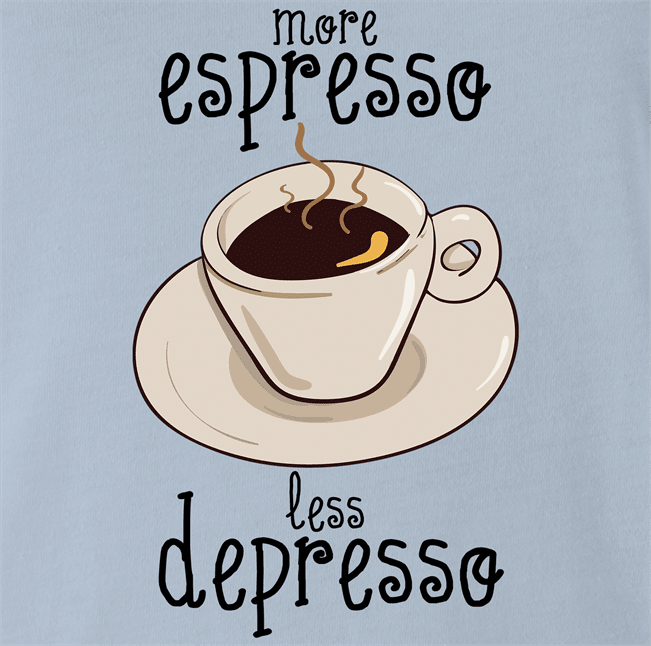 Funny men's light blue coffee espresso t-shirt