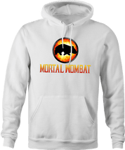 Funny Mortal Kombat Wombat Parody White Men's Hoodie