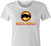 Funny Mortal Kombat Wombat Parody White Women's T-Shirt