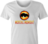 Funny Mortal Kombat Wombat Parody White Women's T-Shirt