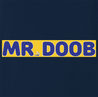 funny Mr Doob Weed Parody Navy t-shirt