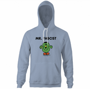 funny offensive mr man mr. fascist adolf hitler light blue hoodie
