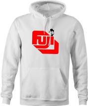 funny wwf mr. fuji hoodie white 