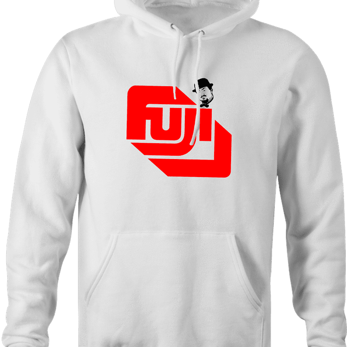 funny wwf mr. fuji hoodie white 