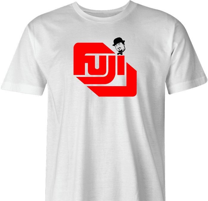 funny wwf mr. fuji t-shirt men's white 