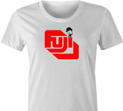 funny wwf mr. fuji t-shirt women's white 