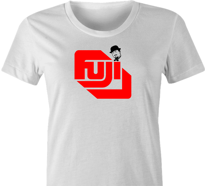 funny wwf mr. fuji t-shirt women's white 