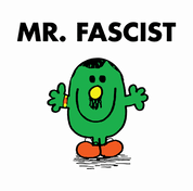 funny offensive mr man mr. fascist adolf hitler white tee