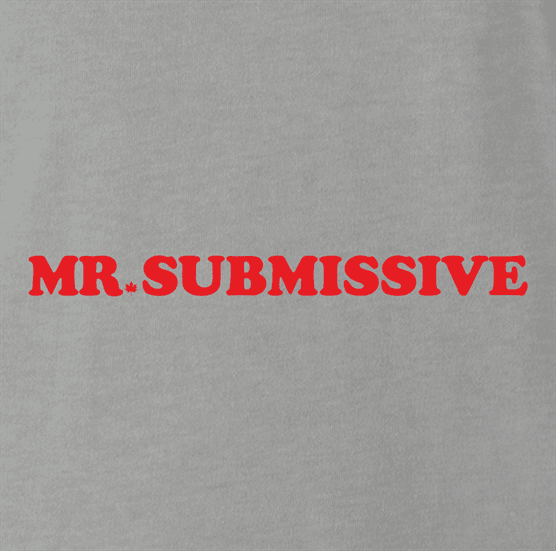 funny canadian mr. sub submissive ash grey t-shirt