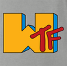 funny WTF MTV Old School Parody ash grey t-shirt