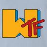 funny WTF MTV Old School Parody Light Blue t-shirt