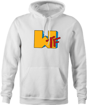 funny WTF MTV Old School Parody white hoodie