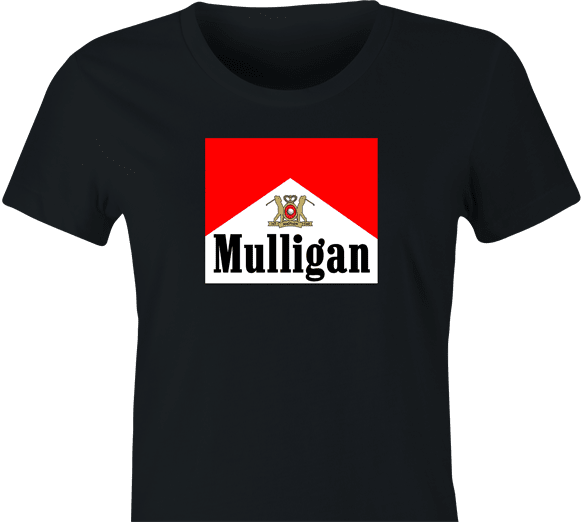 Funny Golfing Mulligan T-Shirt For Golfer Parody Women's Black