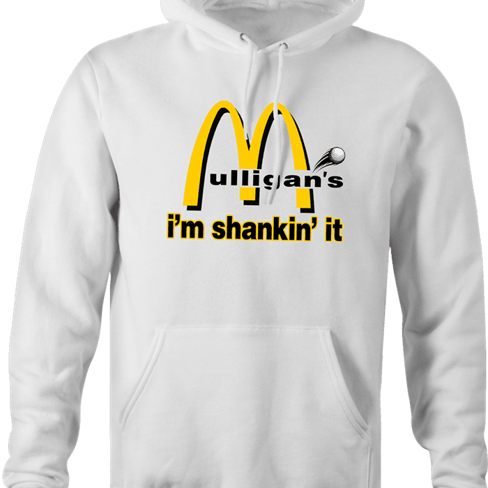 Funny McDonald s Mulligans hoodie white 