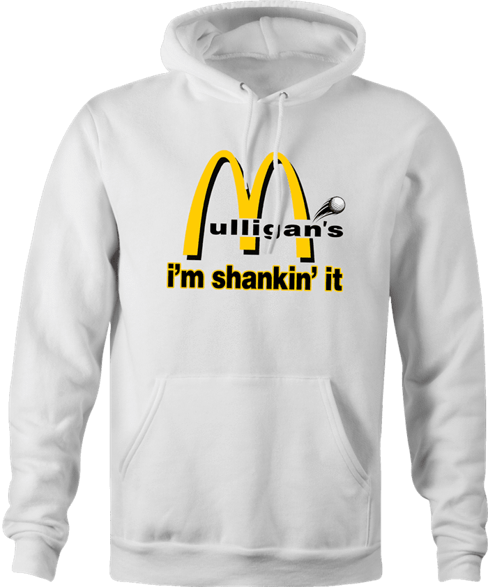 Funny McDonald s Mulligans hoodie white 