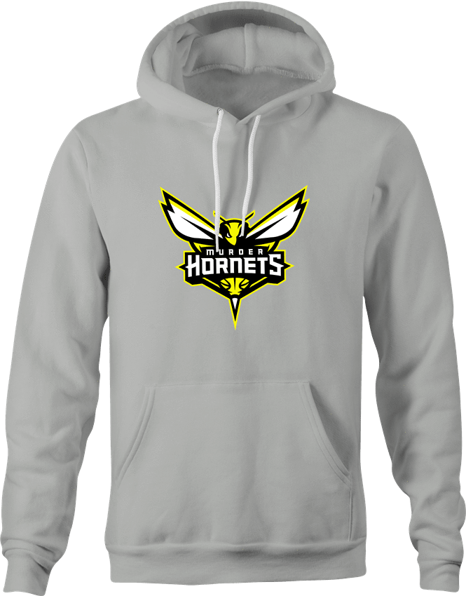 funny Murder Hornets Invade USA t-shirt Ash Grey hoodie