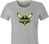 funny Murder Hornets Invade USA t-shirt women's Ash Grey