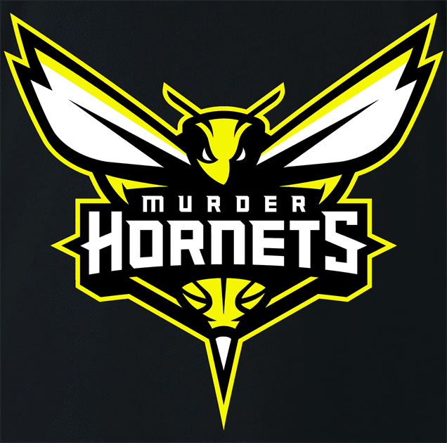 funny Murder Hornets Invade USA black t-shirt