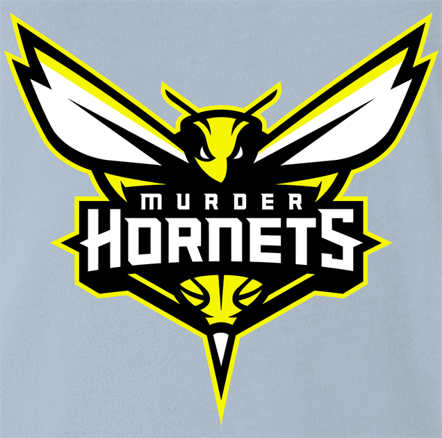 funny Murder Hornets Invade USA light blue t-shirt